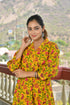 Designer Mustard Yellow Dress